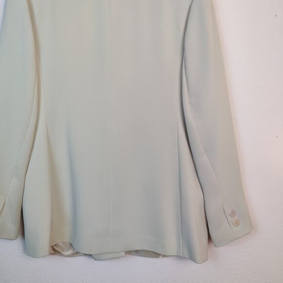 Vtg Express Campagnie Internationale Preppy Nude Blazer 12 Old Money Tailored - Picture 5 of 12